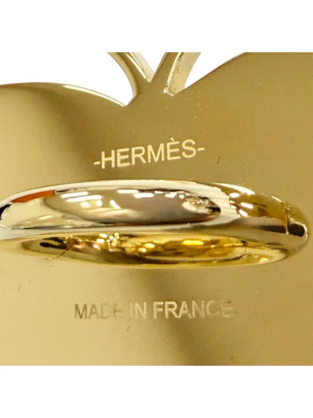 Hermes Scarf Ring Papillon Permabrass Marine Butterfly Twilly - Picture 6 of 6